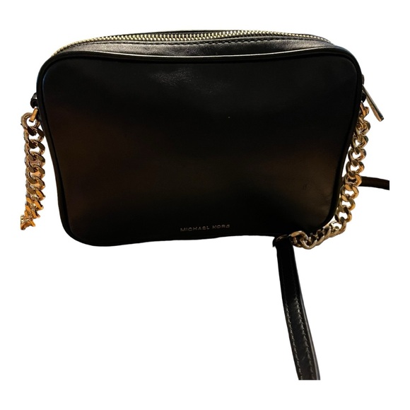 MICHAEL Michael Kors Black Leather and Sequins Crossbody Bag…What a Beauty - Picture 11 of 14